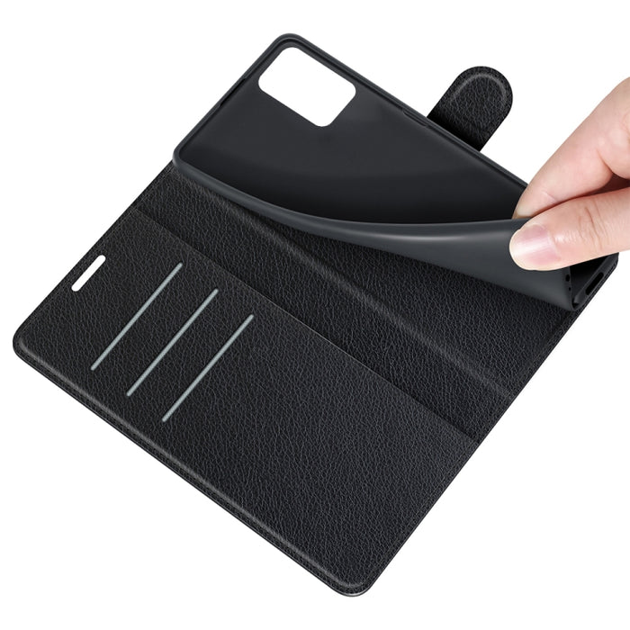 Para Xiaomi Redmi 10 Litchi Texture Funda protectora con tapa horizontal con soporte y ranuras para tarjetas y billetera, For Xiaomi Redmi 10