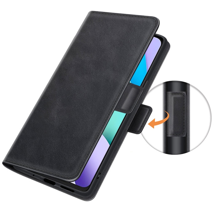 Para Xiaomi Redmi 10 Estuche de cuero con tapa horizontal con hebilla magnética de doble cara con soporte y ranuras para tarjetas y billetera, For Xiaomi Redmi 10