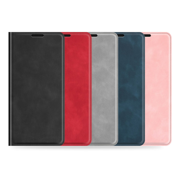Para Xiaomi Redmi 10 Estuche de cuero con succión magnética de negocios de piel retro con soporte, ranuras para tarjetas y billetera, For Xiaomi Redmi 10