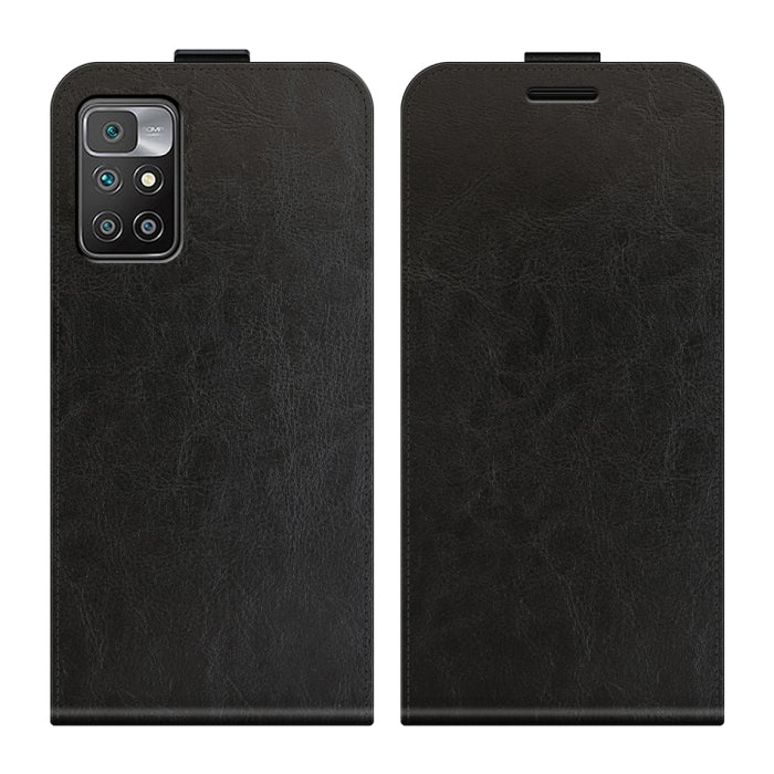 Para Xiaomi Redmi 10 R64 Texture Funda protectora de cuero con tapa vertical única con ranuras para tarjetas y marco de fotos, For Xiaomi Redmi 10