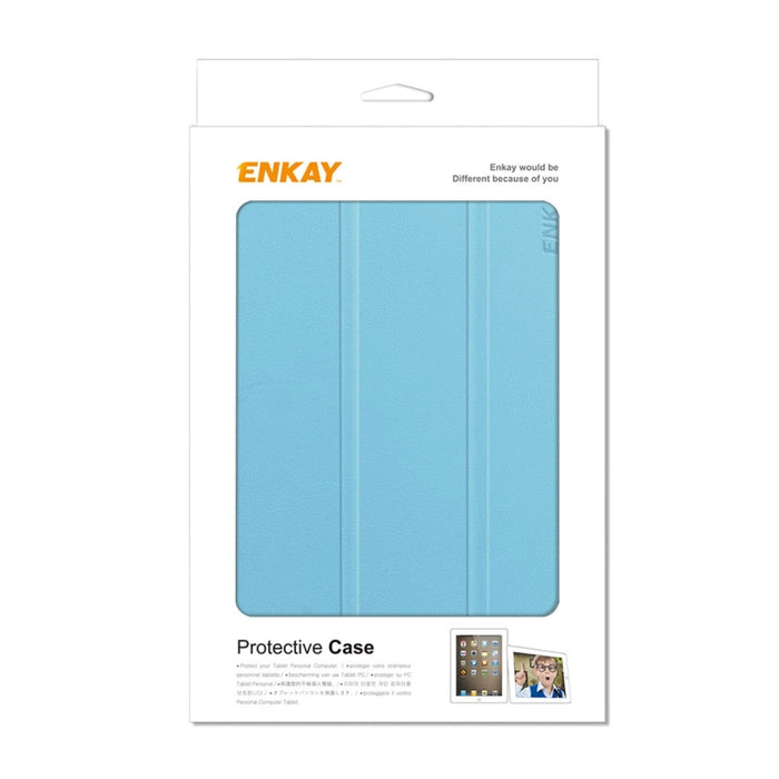 ENKAY Custer Texture Horizontal Flip PU + PC Funda de cuero con tres soportes plegables y función de reposo / activación para iPad mini 6 2021, For iPad mini 6 2021