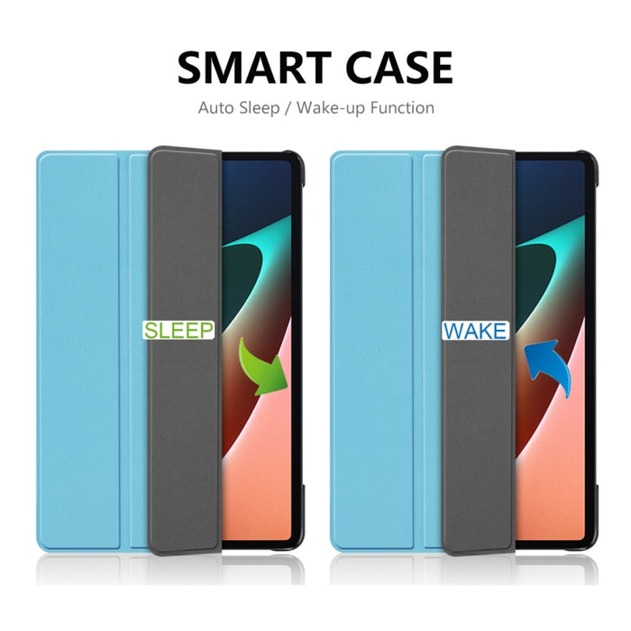 Para Xiaomi Mi Pad 5 / 5 Pro ENKAY Custer Texture Horizontal Flip PU + PC Funda de cuero con tres soportes plegables y función de reposo / activación, For Xiaomi Mi Pad 5 / 5 Pro