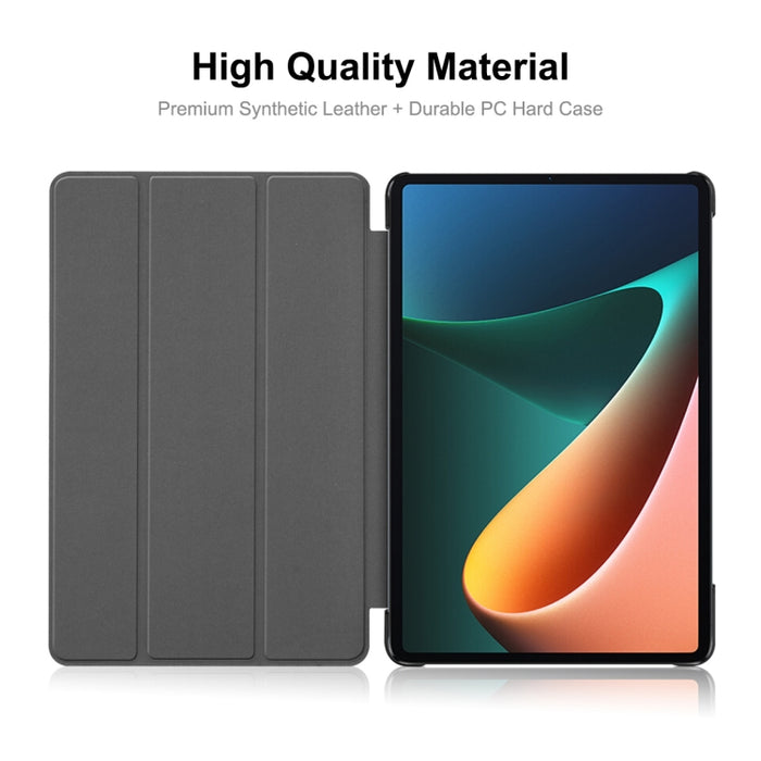 Para Xiaomi Mi Pad 5 / 5 Pro ENKAY Custer Texture Horizontal Flip PU + PC Funda de cuero con tres soportes plegables y función de reposo / activación, For Xiaomi Mi Pad 5 / 5 Pro