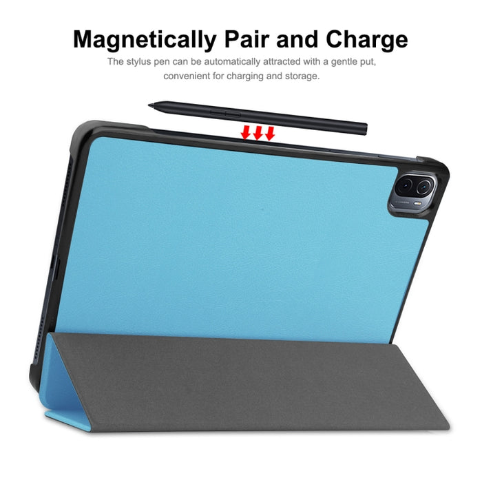 Para Xiaomi Mi Pad 5 / 5 Pro ENKAY Custer Texture Horizontal Flip PU + PC Funda de cuero con tres soportes plegables y función de reposo / activación, For Xiaomi Mi Pad 5 / 5 Pro