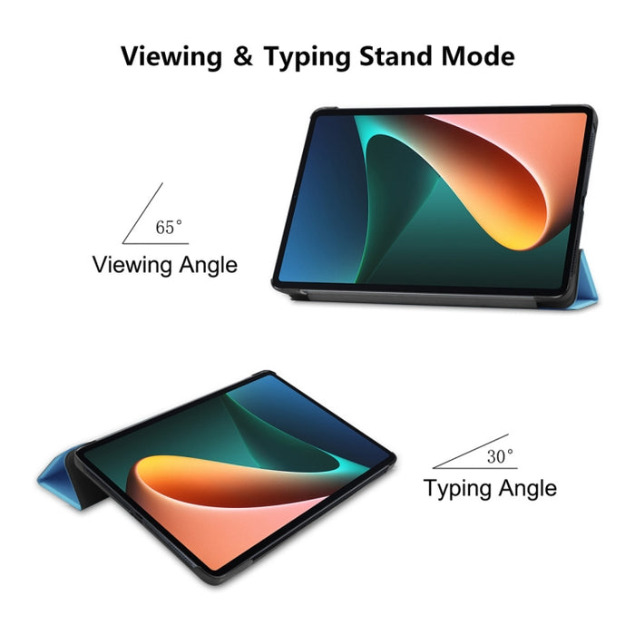 Para Xiaomi Mi Pad 5 / 5 Pro ENKAY Custer Texture Horizontal Flip PU + PC Funda de cuero con tres soportes plegables y función de reposo / activación, For Xiaomi Mi Pad 5 / 5 Pro