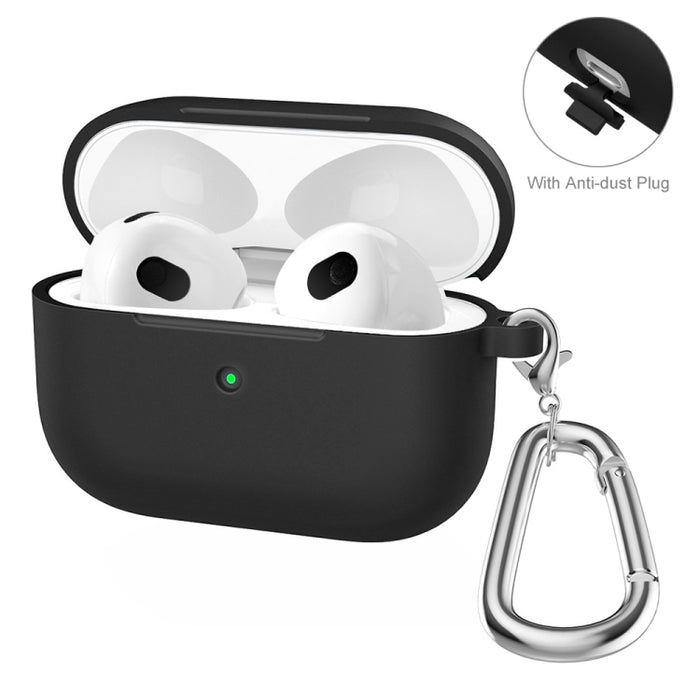 ENKAY Hat-Prince funda protectora de silicona gruesa que absorbe los golpes con llavero para Apple AirPods Pro 2 2021