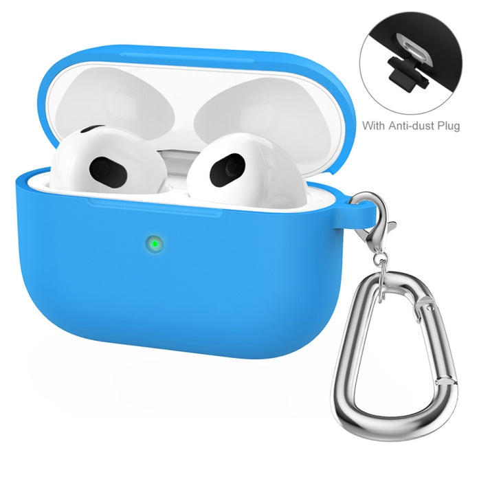 ENKAY Hat-Prince funda protectora de silicona gruesa que absorbe los golpes con llavero para Apple AirPods Pro 2 2021