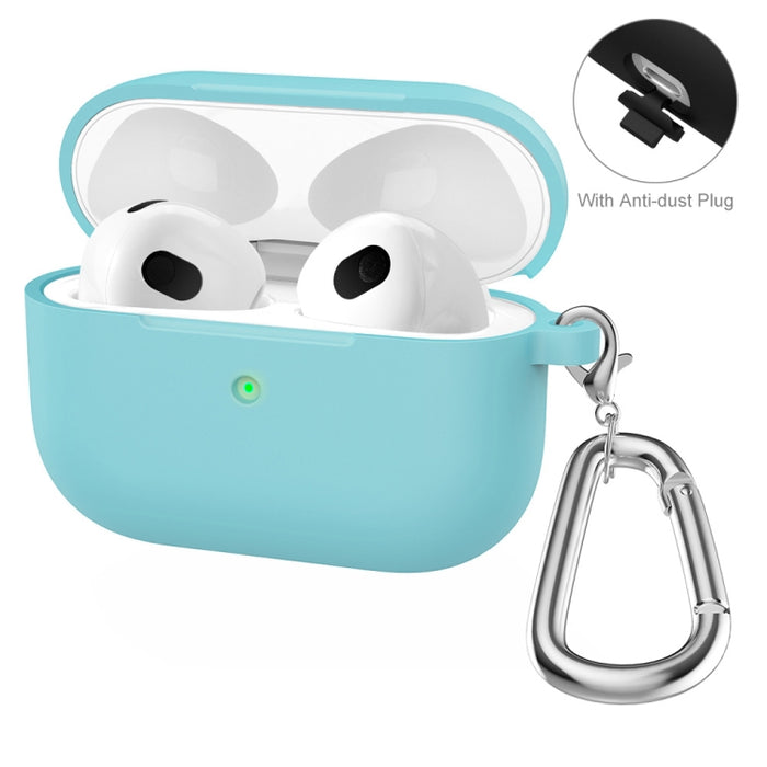 ENKAY Hat-Prince funda protectora de silicona gruesa que absorbe los golpes con llavero para Apple AirPods Pro 2 2021