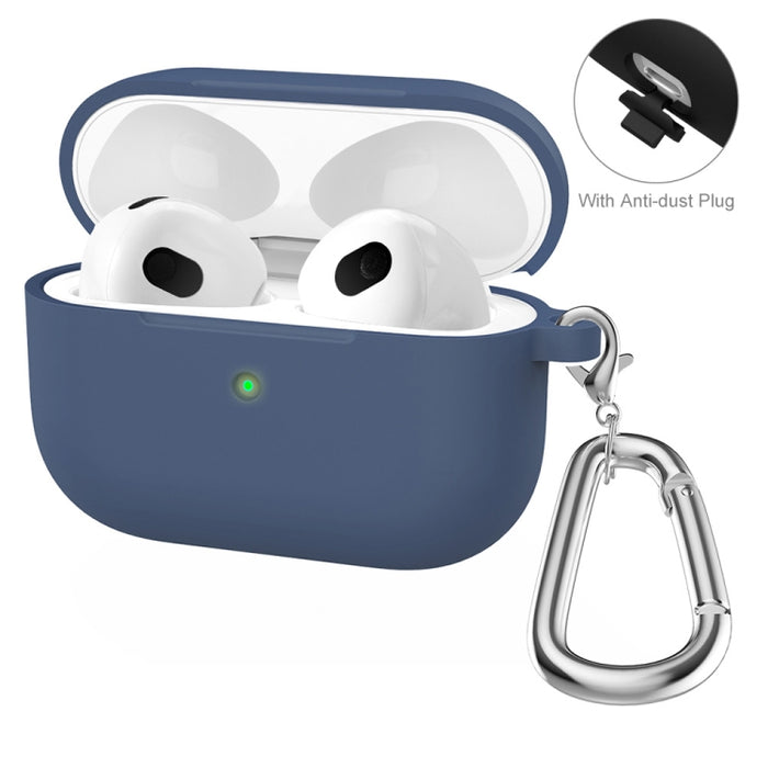 ENKAY Hat-Prince funda protectora de silicona gruesa que absorbe los golpes con llavero para Apple AirPods Pro 2 2021