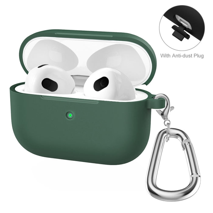 ENKAY Hat-Prince funda protectora de silicona gruesa que absorbe los golpes con llavero para Apple AirPods Pro 2 2021