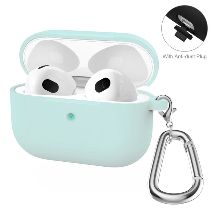 ENKAY Hat-Prince funda protectora de silicona gruesa que absorbe los golpes con llavero para Apple AirPods Pro 2 2021