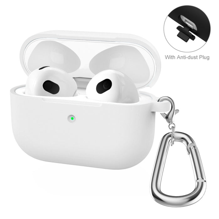 ENKAY Hat-Prince funda protectora de silicona gruesa que absorbe los golpes con llavero para Apple AirPods Pro 2 2021
