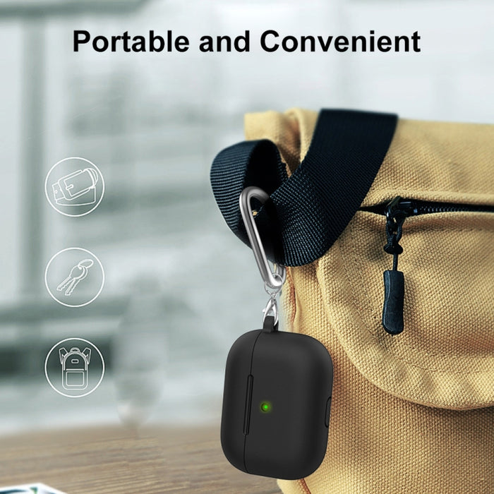 ENKAY Hat-Prince funda protectora de silicona gruesa que absorbe los golpes con llavero para Apple AirPods Pro 2 2021