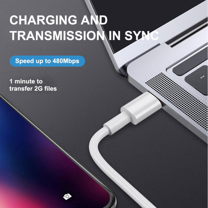 PD20W USB-C / Type-C a cable de datos de sincronización de carga rápida PD de 8 pines para iPhone 13/12 Series, 1m, 1.5m, 2m