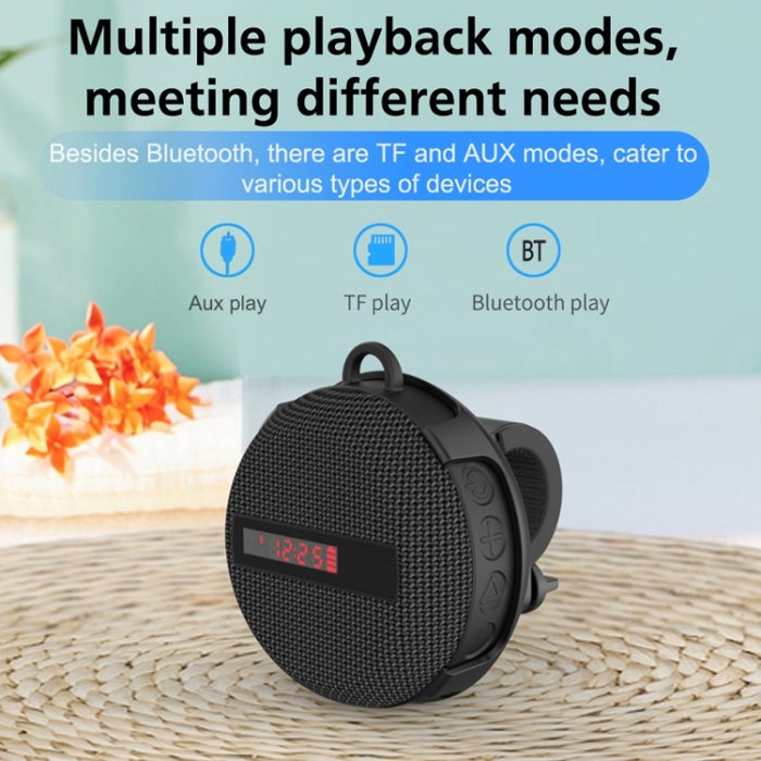 BT368 Pantalla digital LED Altavoz Bluetooth Portátil para exteriores IPX65 Soporte impermeable Manos libres / Tarjeta TF