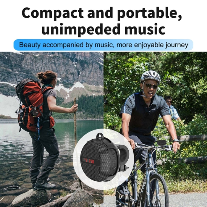 BT368 Pantalla digital LED Altavoz Bluetooth Portátil para exteriores IPX65 Soporte impermeable Manos libres / Tarjeta TF