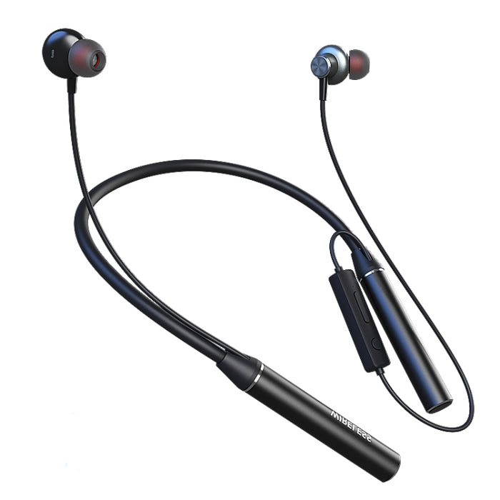 GYM530 Auriculares deportivos con cancelación de ruido montados en el cuello magnético Soporte estéreo en la oreja Manos libres / Tarjeta TF