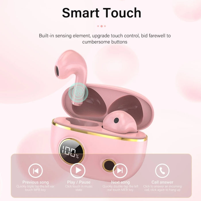 PRO100 TWS Bluetooth 5.2 Auriculares impermeables con cancelación de ruido Auriculares deportivos estéreo 9D con estuche de carga