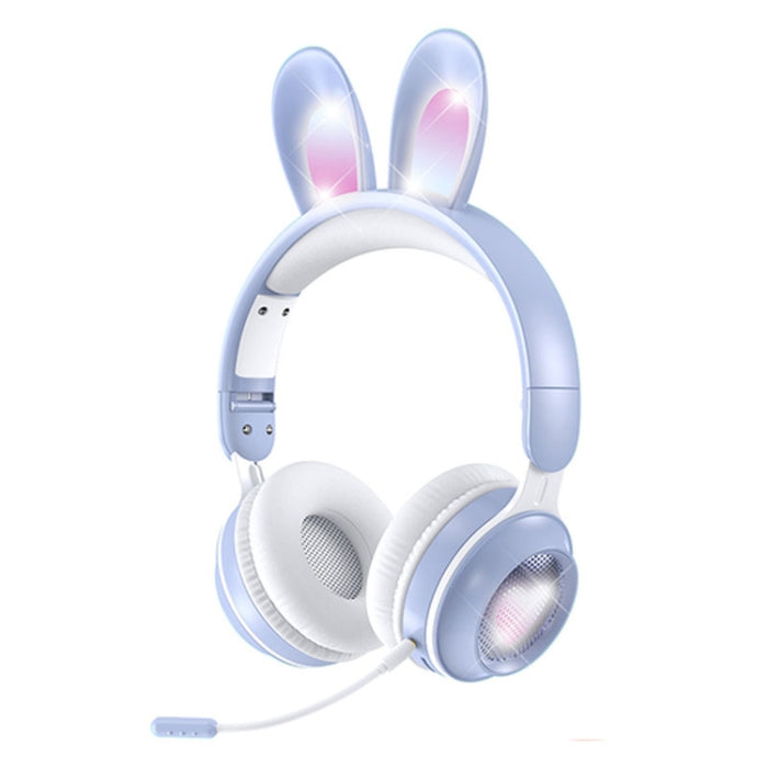 KE-01 Rabbit Ear Wireless Bluetooth 5.0 Stereo Music Auriculares plegables con micrófono para PC