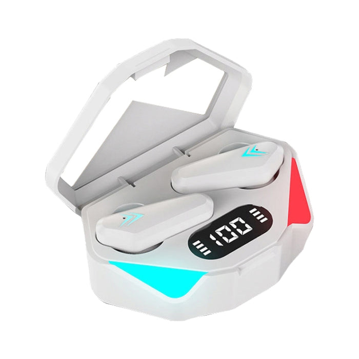 TWS-Y04 Bluetooth 5.0 TWS Binaural True Stereo Touch Control Auriculares para juegos con estuche de carga LED
