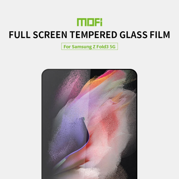Película de vidrio templado de pantalla completa MOFI 9H 2.5D, For Samsung Galaxy Z Fold3 5G, For Xiaomi Mi 11T / 11T pro