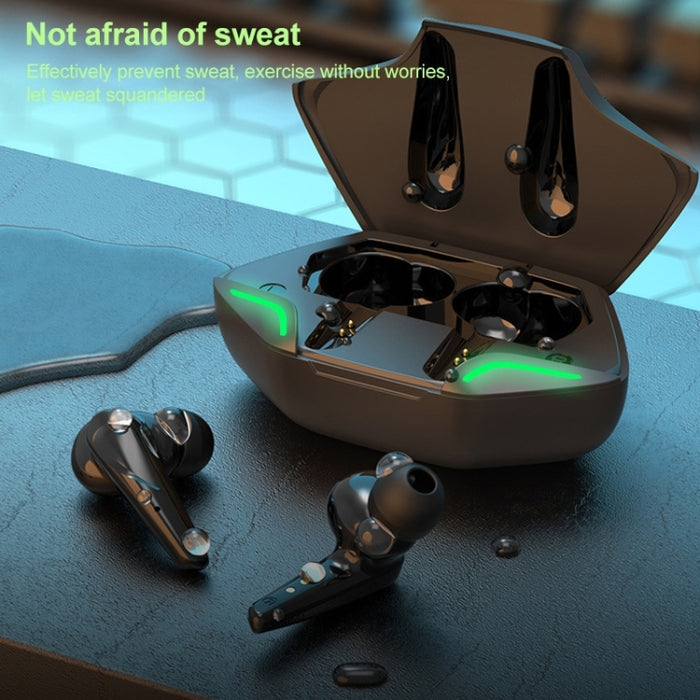 TWS-G11 Auricular estéreo para juegos TWS de baja latencia Bluetooth 5.0 con LED frío