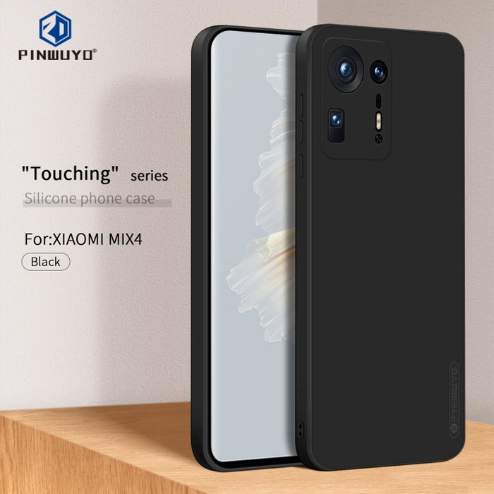 PINWUYO Touching Series Funda de silicona líquida TPU a prueba de golpes, For Xiaomi Mix 4
