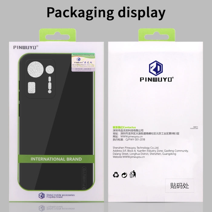 PINWUYO Touching Series Funda de silicona líquida TPU a prueba de golpes, For Xiaomi Mix 4