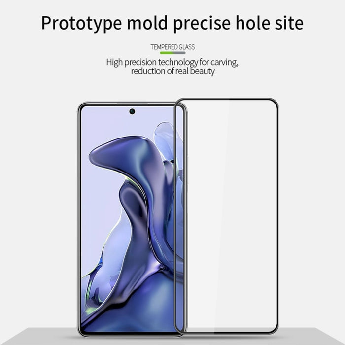 Película de vidrio templado de pantalla curva a prueba de explosiones MOFI 9H 3D, For Xiaomi Mi 11T / 11T Pro