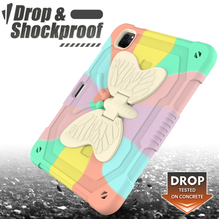 PC + funda de silicona anticaída para tableta con soporte de mariposa y ranura para bolígrafo para iPad Pro 11 2018 y 2020 y 2021 y Air 2020 10.9, For iPad Pro 11 2018 & 2020 & 2021 & Air 2020 10.9