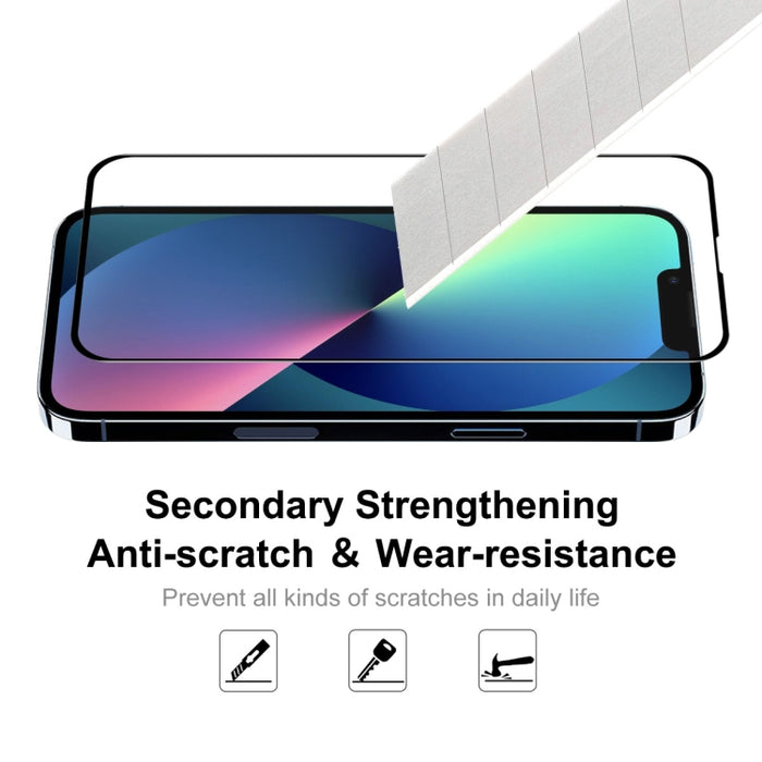 ENKAY Hat-Prince Full Glue Vidrio templado 6D Cobertura completa Protector antiarañazos para iPhone 13 Pro Max, 1pcs, 2pcs, 5pcs