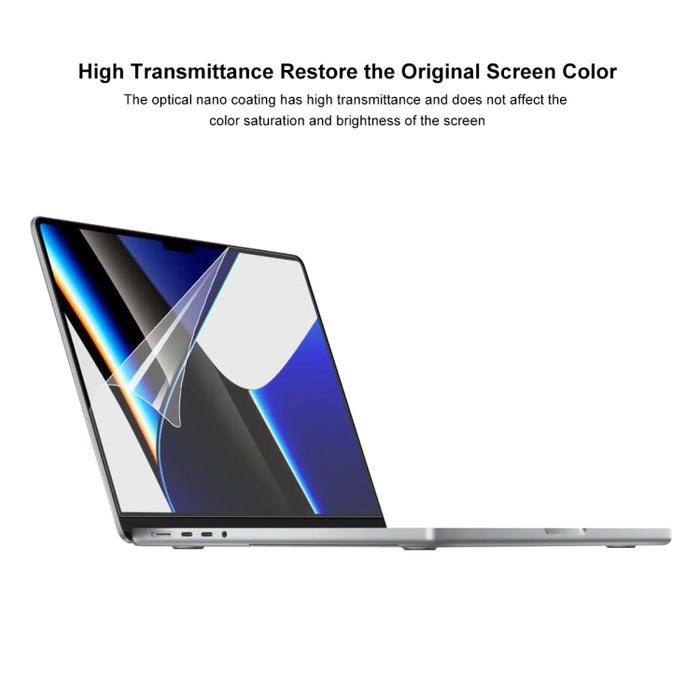ENKAY Clear HD PET Protector de pantalla para portátil, For MacBook Pro 14.2 inch A2442, For MacBook Pro 16.2 inch A2485/A2880 2023