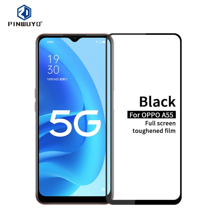 PINWUYO 9H 2.5D Película de vidrio templado de pantalla completa, For Xiaomi Redmi Note 11 Pro, For OPPO A55 4G, For OPPO Realme 8i, For OPPO A55 5G, For Xiaomi Redmi Note 11