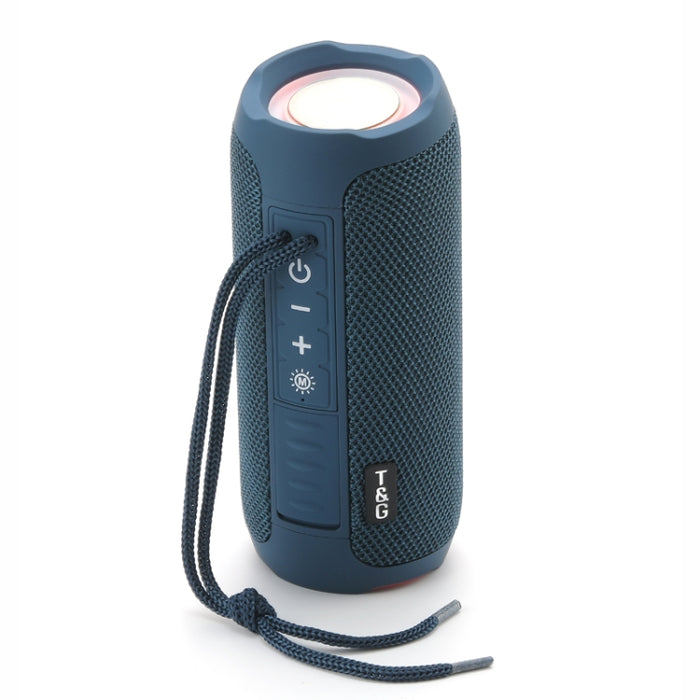 T&G TG227 Altavoz de música Bluetooth impermeable portátil para exteriores con soporte LED FM / TF / USB