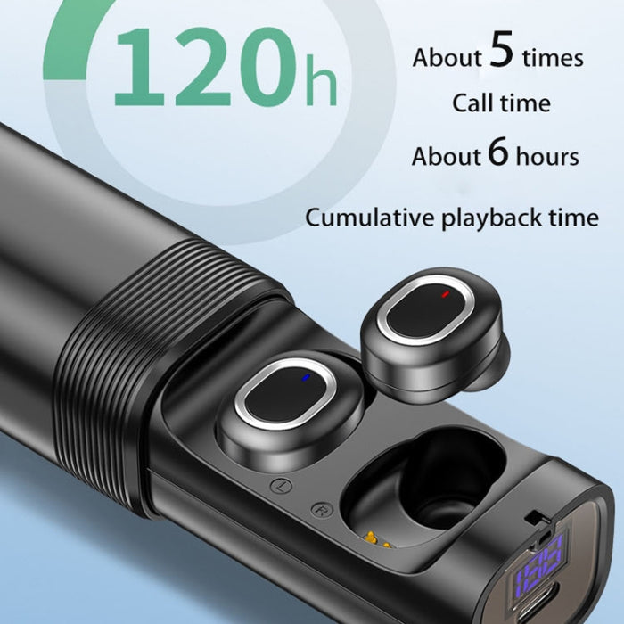 T&G TG909 TWS In-Ear Mini Auriculares Bluetooth Estéreo de Doble Canal con Pantalla LED
