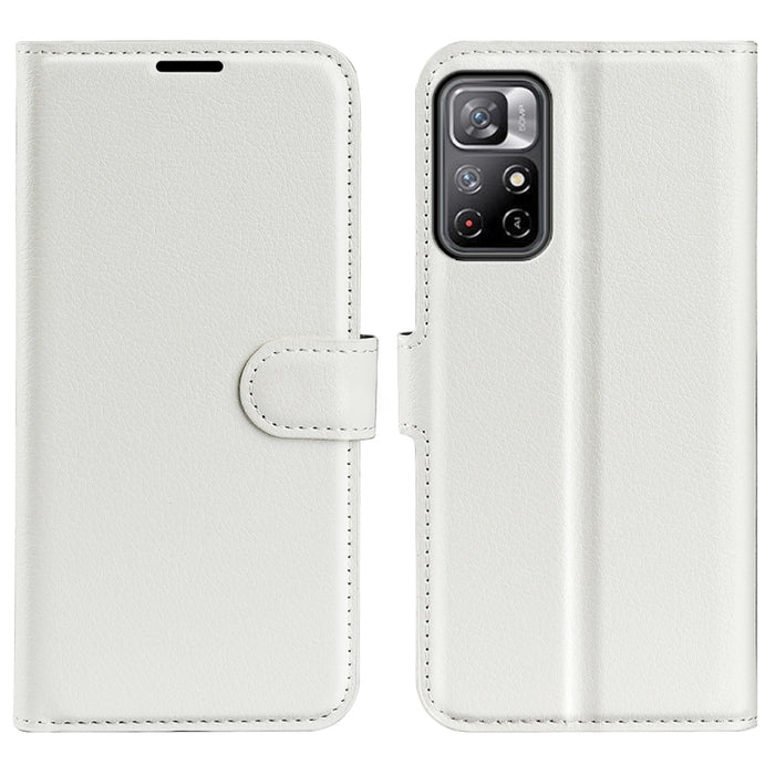 Para Xiaomi Redmi Note 11 Litchi Texture Funda protectora con tapa horizontal con soporte y ranuras para tarjetas y billetera, For Xiaomi Redmi Note 11