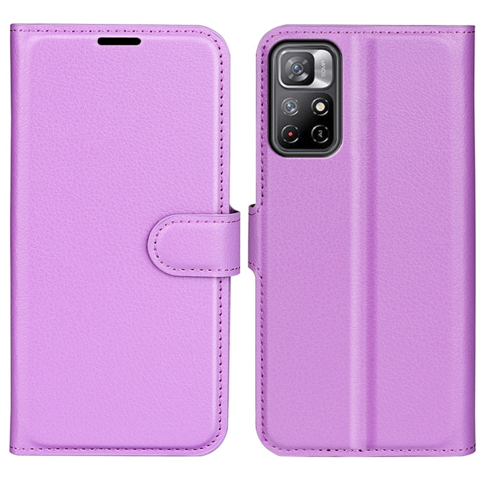 Para Xiaomi Redmi Note 11 Litchi Texture Funda protectora con tapa horizontal con soporte y ranuras para tarjetas y billetera, For Xiaomi Redmi Note 11