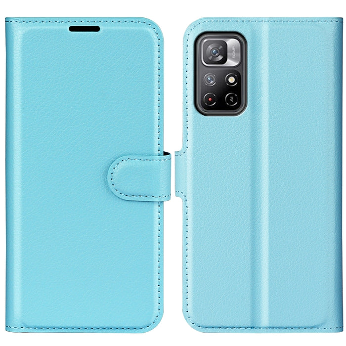 Para Xiaomi Redmi Note 11 Litchi Texture Funda protectora con tapa horizontal con soporte y ranuras para tarjetas y billetera, For Xiaomi Redmi Note 11