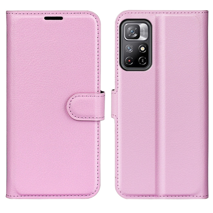 Para Xiaomi Redmi Note 11 Litchi Texture Funda protectora con tapa horizontal con soporte y ranuras para tarjetas y billetera, For Xiaomi Redmi Note 11