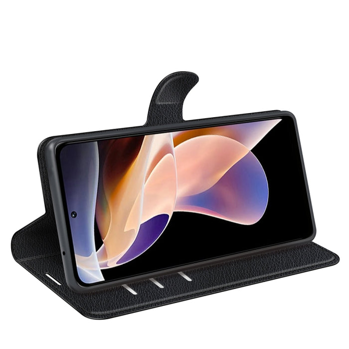 Para Xiaomi Redmi Note 11 Pro / Note 11 Pro + Litchi Texture Funda protectora con tapa horizontal con soporte, ranuras para tarjetas y billetera, For Xiaomi Redmi Note 11 Pro