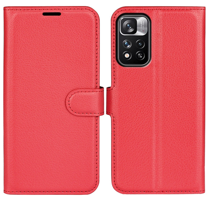 Para Xiaomi Redmi Note 11 Pro / Note 11 Pro + Litchi Texture Funda protectora con tapa horizontal con soporte, ranuras para tarjetas y billetera, For Xiaomi Redmi Note 11 Pro