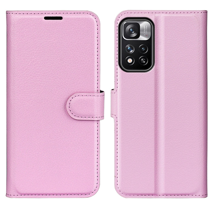 Para Xiaomi Redmi Note 11 Pro / Note 11 Pro + Litchi Texture Funda protectora con tapa horizontal con soporte, ranuras para tarjetas y billetera, For Xiaomi Redmi Note 11 Pro