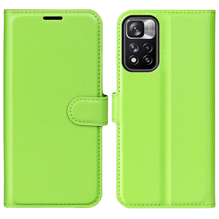 Para Xiaomi Redmi Note 11 Pro / Note 11 Pro + Litchi Texture Funda protectora con tapa horizontal con soporte, ranuras para tarjetas y billetera, For Xiaomi Redmi Note 11 Pro