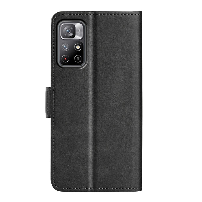 Para Xiaomi Redmi Note 11 Funda de cuero con tapa horizontal con hebilla magnética de doble cara con soporte, ranuras para tarjetas y billetera, For Xiaomi Redmi Note 11