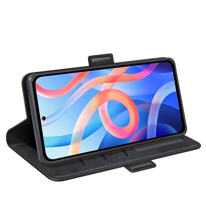 Para Xiaomi Redmi Note 11 Funda de cuero con tapa horizontal con hebilla magnética de doble cara con soporte, ranuras para tarjetas y billetera, For Xiaomi Redmi Note 11