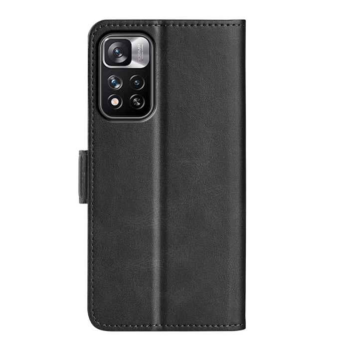 Para Xiaomi Redmi Note 11 Pro / Note 11 Pro + Funda de cuero con tapa horizontal con hebilla magnética de doble cara con soporte, ranuras para tarjetas y billetera, For Xiaomi Redmi Note 11 Pro