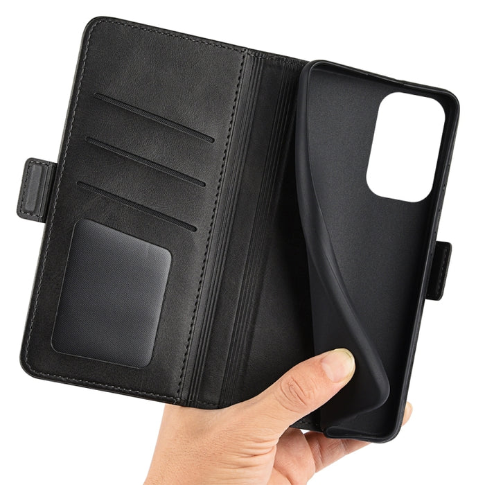 Para Xiaomi Redmi Note 11 Pro / Note 11 Pro + Funda de cuero con tapa horizontal con hebilla magnética de doble cara con soporte, ranuras para tarjetas y billetera, For Xiaomi Redmi Note 11 Pro