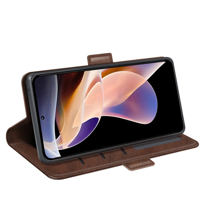 Para Xiaomi Redmi Note 11 Pro / Note 11 Pro + Funda de cuero con tapa horizontal con hebilla magnética de doble cara con soporte, ranuras para tarjetas y billetera, For Xiaomi Redmi Note 11 Pro