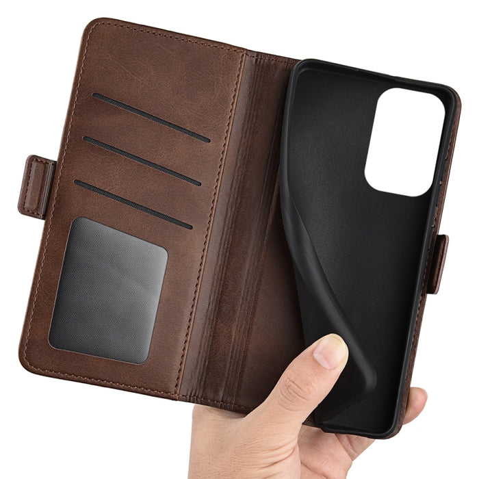 Para Xiaomi Redmi Note 11 Pro / Note 11 Pro + Funda de cuero con tapa horizontal con hebilla magnética de doble cara con soporte, ranuras para tarjetas y billetera, For Xiaomi Redmi Note 11 Pro
