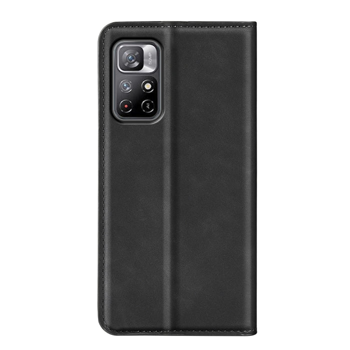 Para Xiaomi Redmi Note 11 Estuche de cuero con succión magnética de piel retro con soporte, ranuras para tarjetas y billetera, For Xiaomi Redmi Note 11